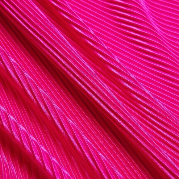 Hot Pink Sexy Women's Plisse Tie Backless Halter Dress - Picture 8 of 8